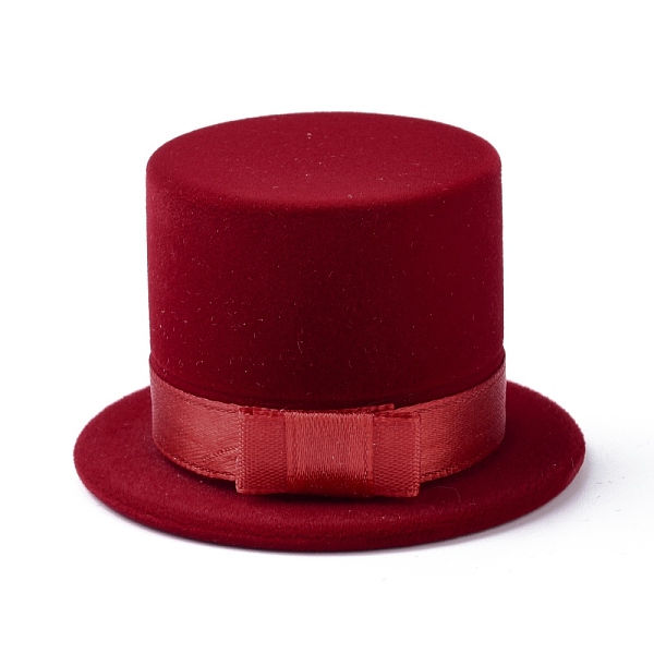PandaHall Velvet Ring Boxes, with Plastic with Ribbon, Hat, Dark Red, 6.1x3.7cm Velvet Hat
PandaHall Velvet Ring Boxes, with Plastic with Ribbon, Hat, Dark Red, 6.1x3.7cm Velvet Hat