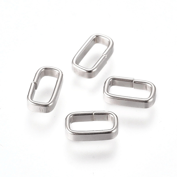 PandaHall 201 Stainless Steel Quick Link Connectors, Linking Rings, Closed but Unsoldered, Rectangle, Stainless Steel Color, 7.5x4.2x1.7mm...
PandaHall 201 Stainless Steel Quick Link Connectors, Linking Rings, Closed but Unsoldered, Rectangle, Stainless Steel Color, 7.5x4.2x1.7mm...