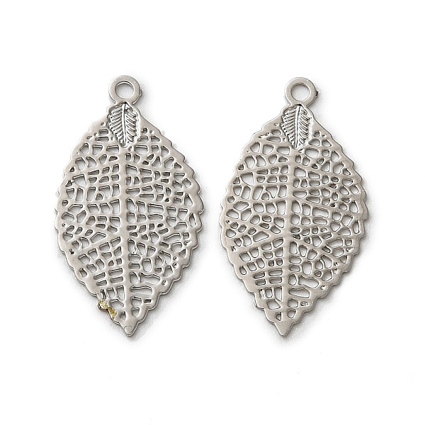 PandaHall Rack Plating Brass Filigree Pendants, Long-Lasting Plated, Leaf Charms, Platinum, 20.5x11x0.3mm, Hole: 1.2mm Brass Leaf
PandaHall Rack Plating Brass Filigree Pendants, Long-Lasting Plated, Leaf Charms, Platinum, 20.5x11x0.3mm, Hole: 1.2mm Brass Leaf