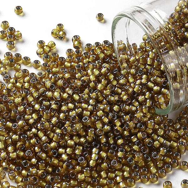 PandaHall TOHO Round Seed Beads, Japanese Seed Beads, (389) Inside Color Topaz/Gray Lined, 11/0, 2.2mm, Hole: 0.8mm, about 5555pcs/50g Glass...
PandaHall TOHO Round Seed Beads, Japanese Seed Beads, (389) Inside Color Topaz/Gray Lined, 11/0, 2.2mm, Hole: 0.8mm, about 5555pcs/50g Glass...