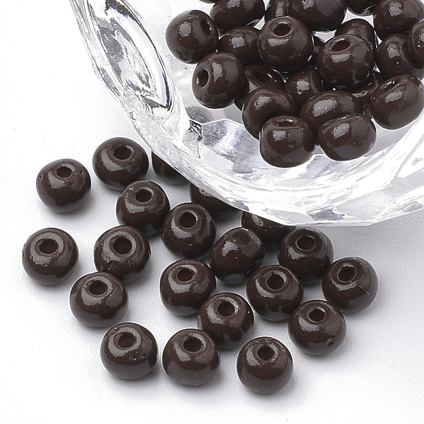 PandaHall 6/0 Baking Paint Glass Seed Beads, Round, Coconut Brown, 4~4.5x3mm, Hole: 1~1.2mm, about 4500pcs/bag, about 450g/bag Glass Brown
PandaHall 6/0 Baking Paint Glass Seed Beads, Round, Coconut Brown, 4~4.5x3mm, Hole: 1~1.2mm, about 4500pcs/bag, about 450g/bag Glass Brown
