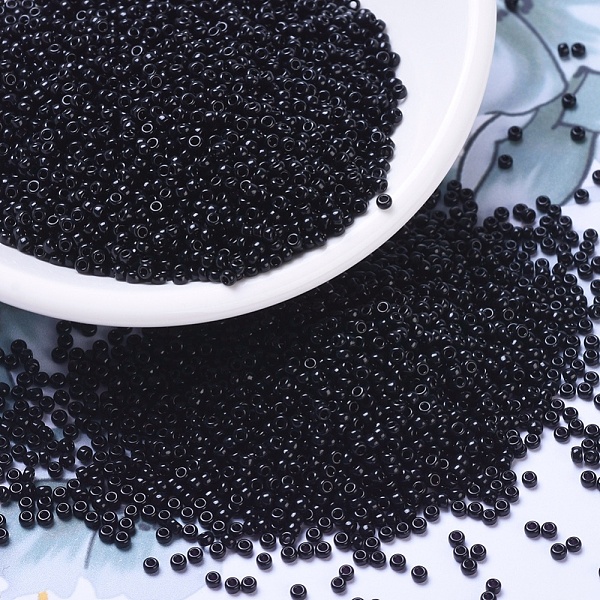 PandaHall MIYUKI Round Rocailles Beads, Japanese Seed Beads, (RR401) Black, 11/0, 2x1.3mm, Hole: 0.8mm, about 1100pcs/bottle, 10g/bottle...
PandaHall MIYUKI Round Rocailles Beads, Japanese Seed Beads, (RR401) Black, 11/0, 2x1.3mm, Hole: 0.8mm, about 1100pcs/bottle, 10g/bottle...