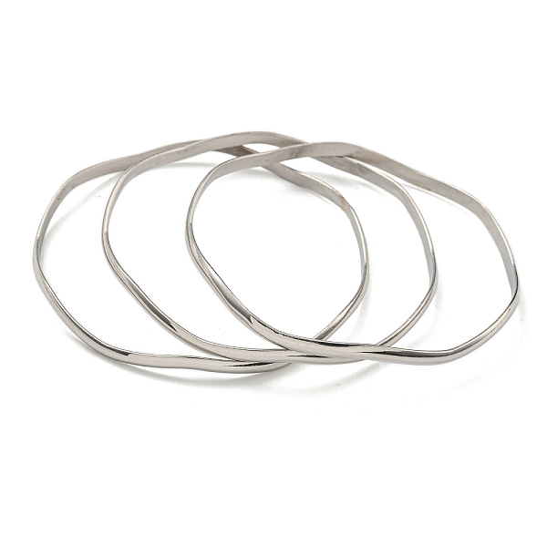 PandaHall 3Pcs 202 Stainless Steel Bangle Sets, Stackable Bangles for Women, Stainless Steel Color, Inner Diameter: 2-3/4 inch(6.9~7.1cm)...
PandaHall 3Pcs 202 Stainless Steel Bangle Sets, Stackable Bangles for Women, Stainless Steel Color, Inner Diameter: 2-3/4 inch(6.9~7.1cm)...