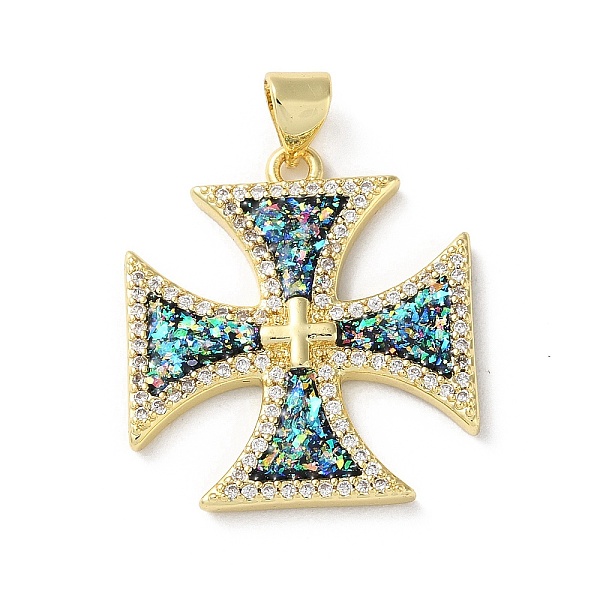 PandaHall Brass Micro Pave Clear Cubic Zirconia Pendants, with Synthetic Opal, Real 18K Gold Plated, Cross, 24.5x22x3mm, Hole: 5x3.5mm...
PandaHall Brass Micro Pave Clear Cubic Zirconia Pendants, with Synthetic Opal, Real 18K Gold Plated, Cross, 24.5x22x3mm, Hole: 5x3.5mm...