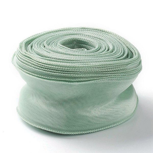 PandaHall Organza Ribbon, Wired Sheer Chiffon Ribbon, for Package Wrapping, Hair Bow Clips Accessories Making, Medium Aquamarine, 2-1/8 inch...
PandaHall Organza Ribbon, Wired Sheer Chiffon Ribbon, for Package Wrapping, Hair Bow Clips Accessories Making, Medium Aquamarine, 2-1/8 inch...