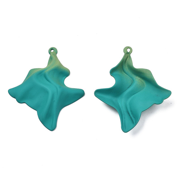 PandaHall Spray Painted Iron Pendants, Wave, Dark Cyan, 45x37x7mm, Hole: 1.6mm Iron Others
PandaHall Spray Painted Iron Pendants, Wave, Dark Cyan, 45x37x7mm, Hole: 1.6mm Iron Others