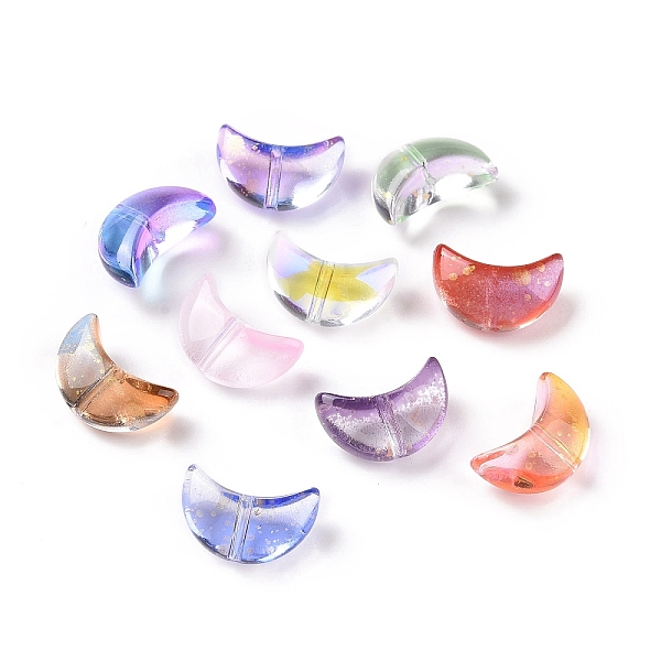 PandaHall Electroplate Transparent Glass Bead, with Gold Foil, Crescent Moon, Mixed Color, 9x14x6mm, Hole: 1.2mm Glass Moon Multicolor
PandaHall Electroplate Transparent Glass Bead, with Gold Foil, Crescent Moon, Mixed Color, 9x14x6mm, Hole: 1.2mm Glass Moon Multicolor