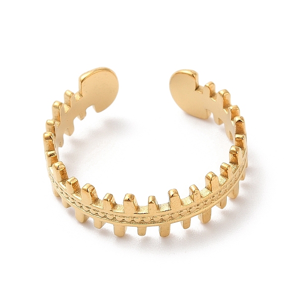 PandaHall Ion Plating(IP) 304 Stainless Steel Zipper Shape Open Cuff Ring for Women, Golden, US Size 8 1/2(18.5mm) 304 Stainless Steel
PandaHall Ion Plating(IP) 304 Stainless Steel Zipper Shape Open Cuff Ring for Women, Golden, US Size 8 1/2(18.5mm) 304 Stainless Steel