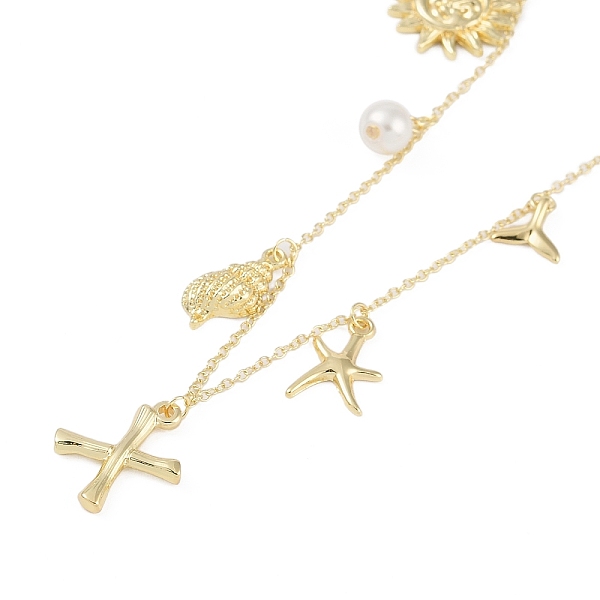 PandaHall Bohemian Summer Beach Style 18K Gold Plated Shell Shape Initial Pendant Necklaces Brass
PandaHall Bohemian Summer Beach Style 18K Gold Plated Shell Shape Initial Pendant Necklaces Brass