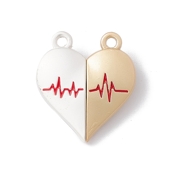 PandaHall Love Heart Alloy Magnetic Clasps, ECG Pattern Clasps for Couple Jewelry Bracelets Pendants Necklaces Making, Floral White & Wheat..., Multicolor
PandaHall Love Heart Alloy Magnetic Clasps, ECG Pattern Clasps for Couple Jewelry Bracelets Pendants Necklaces Making, Floral White & Wheat..., Multicolor