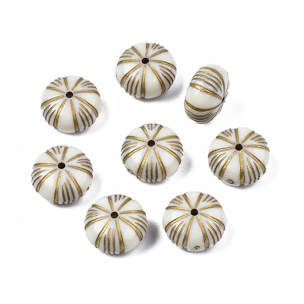 PandaHall Flat Round Plating Acrylic Beads, Golden Metal Enlaced, Beige, 12.5x7mm, Hole: 1mm, about 703pcs/500g Acrylic Flat Round Yellow
PandaHall Flat Round Plating Acrylic Beads, Golden Metal Enlaced, Beige, 12.5x7mm, Hole: 1mm, about 703pcs/500g Acrylic Flat Round Yellow