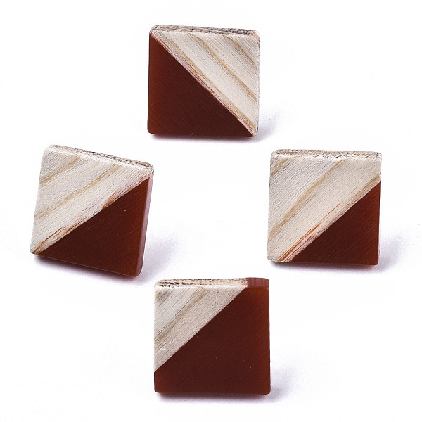 PandaHall Opaque Resin & Wood Stud Earrings, with 304 Stainless Steel Pin, Rhombus, Coconut Brown, 17x18mm, Pin: 0.7mm Resin Rhombus
PandaHall Opaque Resin & Wood Stud Earrings, with 304 Stainless Steel Pin, Rhombus, Coconut Brown, 17x18mm, Pin: 0.7mm Resin Rhombus