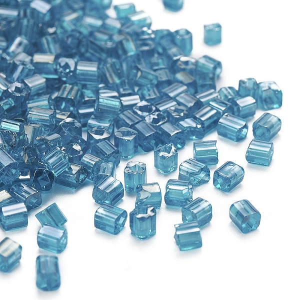 PandaHall 6/0 Glass Seed Beads, Transparent Colours Luster, Square Hole, Cube, Steel Blue, 3~5x3~4x3~4mm, Hole: 1.2~1.4mm, about...
PandaHall 6/0 Glass Seed Beads, Transparent Colours Luster, Square Hole, Cube, Steel Blue, 3~5x3~4x3~4mm, Hole: 1.2~1.4mm, about...