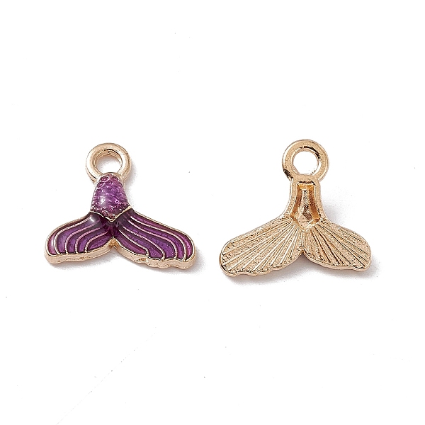 PandaHall Alloy Enamel Pendants, Light Gold, Fishtail Charm, Purple, 13.5x15x3mm, Hole: 2.1mm Alloy+Enamel Fish Purple
PandaHall Alloy Enamel Pendants, Light Gold, Fishtail Charm, Purple, 13.5x15x3mm, Hole: 2.1mm Alloy+Enamel Fish Purple