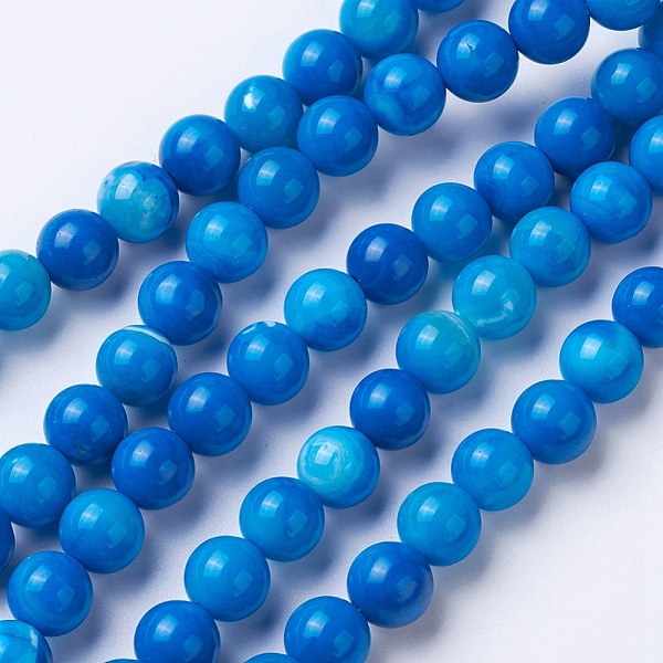 PandaHall Natural Agate Beads Strands, Dyed & Heated, Grade A, Round, Dodger Blue, 8~8.5mm, Hole: 1.2mm, about 48pcs/strand, 15.1 inch...
PandaHall Natural Agate Beads Strands, Dyed & Heated, Grade A, Round, Dodger Blue, 8~8.5mm, Hole: 1.2mm, about 48pcs/strand, 15.1 inch...