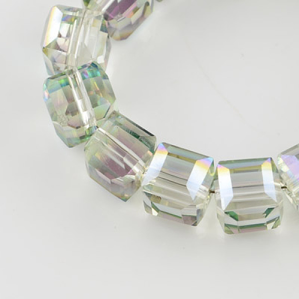PandaHall Electroplate Glass Bead Strands, Faceted, Cube, Clear, 6x6x6mm, Hole: 1mm, about 100pcs/strand, 21.6 inch Glass Cube Clear
PandaHall Electroplate Glass Bead Strands, Faceted, Cube, Clear, 6x6x6mm, Hole: 1mm, about 100pcs/strand, 21.6 inch Glass Cube Clear