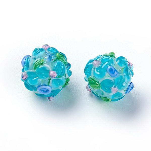 PandaHall Handmade Bumpy Lampwork Beads, Round, Light Sky Blue, 12~13mm, Hole: 1.5~1.6mm Lampwork Round Blue
PandaHall Handmade Bumpy Lampwork Beads, Round, Light Sky Blue, 12~13mm, Hole: 1.5~1.6mm Lampwork Round Blue