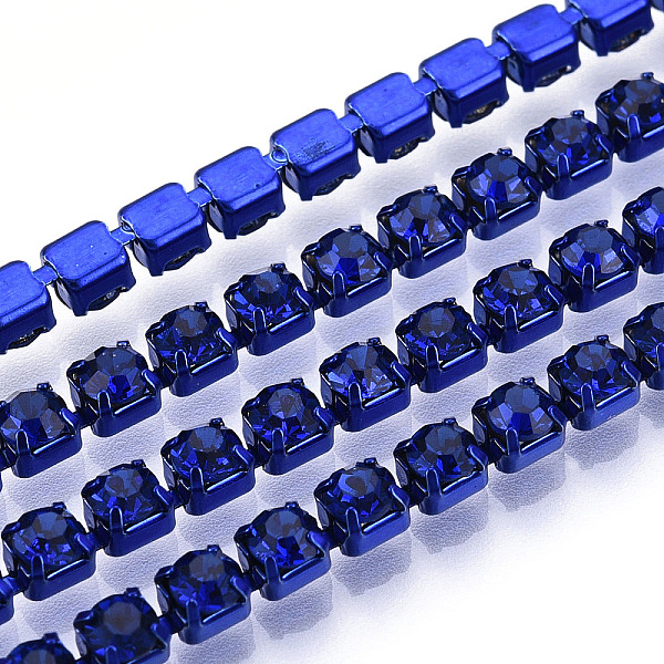 PandaHall Electrophoresis Iron Rhinestone Strass Chains, Rhinestone Cup Chains, with Spool, Sapphire, SS16, 3.5mm, about 10yards/roll..., Blue
PandaHall Electrophoresis Iron Rhinestone Strass Chains, Rhinestone Cup Chains, with Spool, Sapphire, SS16, 3.5mm, about 10yards/roll..., Blue