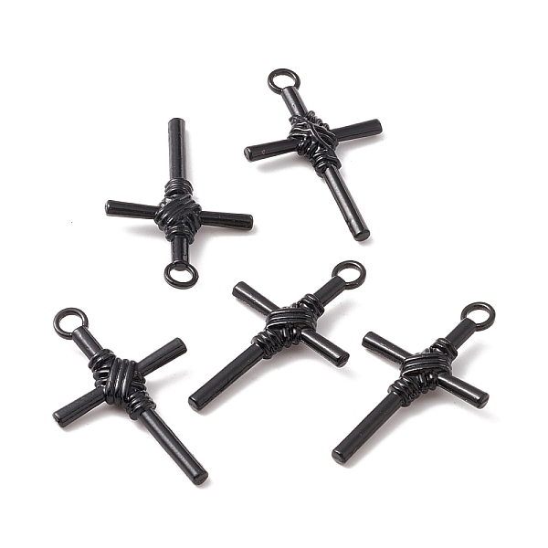 PandaHall Alloy Pendents, Cross, Electrophoresis Black, 39.5x25x5mm, Hole: 3.5mm Alloy Cross
PandaHall Alloy Pendents, Cross, Electrophoresis Black, 39.5x25x5mm, Hole: 3.5mm Alloy Cross