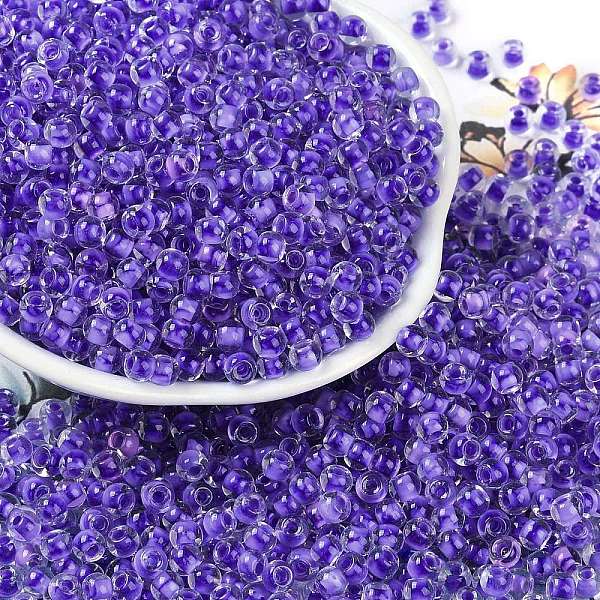 PandaHall Transparent Inside Colours Glass Seed Beads, Round Hole, Round, Mauve, 4x3mm, Hole: 1.4mm, about 6428pcs/pound Glass Purple
PandaHall Transparent Inside Colours Glass Seed Beads, Round Hole, Round, Mauve, 4x3mm, Hole: 1.4mm, about 6428pcs/pound Glass Purple