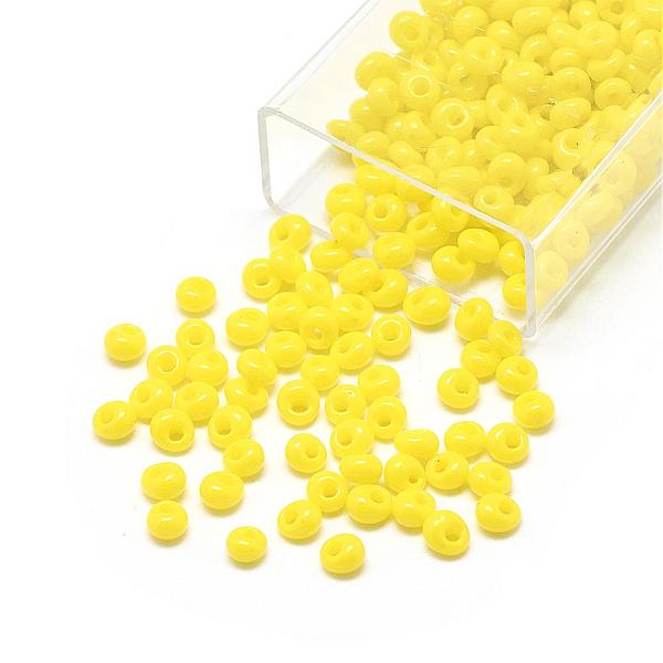 PandaHall TOHO Japanese Fringe Seed Beads, Opaque Glass Round Hole Rocailles Seed Beads, (42) Opaque Dandelion, 3.8x3.2mm, Hole: 1mm, about..., Yellow
PandaHall TOHO Japanese Fringe Seed Beads, Opaque Glass Round Hole Rocailles Seed Beads, (42) Opaque Dandelion, 3.8x3.2mm, Hole: 1mm, about..., Yellow