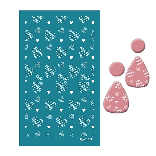 PandaHall Polyester Silk Screen Printing Stencil, Reusable Polymer Clay Silkscreen Tool, for DIY Polymer Clay Earrings Making, Heart..., Cyan
PandaHall Polyester Silk Screen Printing Stencil, Reusable Polymer Clay Silkscreen Tool, for DIY Polymer Clay Earrings Making, Heart..., Cyan