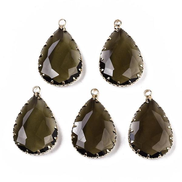 PandaHall Glass Pendants, with Golden Tone Brass Findings, Faceted, teardrop, Dark Goldenrod, 30x18.5x7.5mm, Hole: 2mm Brass+Glass Teardrop..., Gold
PandaHall Glass Pendants, with Golden Tone Brass Findings, Faceted, teardrop, Dark Goldenrod, 30x18.5x7.5mm, Hole: 2mm Brass+Glass Teardrop..., Gold