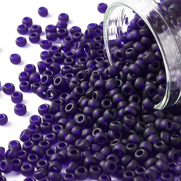 PandaHall TOHO Round Seed Beads, Japanese Seed Beads, (8DF) Transparent Frost Cobalt, 8/0, 3mm, Hole: 1mm, about 222pcs/10g Glass Blue
PandaHall TOHO Round Seed Beads, Japanese Seed Beads, (8DF) Transparent Frost Cobalt, 8/0, 3mm, Hole: 1mm, about 222pcs/10g Glass Blue