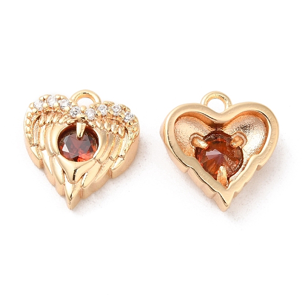 PandaHall Brass & Glass & Cubic Zirconia Charms, Heart Wing Charm, Real 18K Gold Plated, Orange Red, 11x10.5x4mm, Hole: 1.2mm Brass+Cubic...
PandaHall Brass & Glass & Cubic Zirconia Charms, Heart Wing Charm, Real 18K Gold Plated, Orange Red, 11x10.5x4mm, Hole: 1.2mm Brass+Cubic...