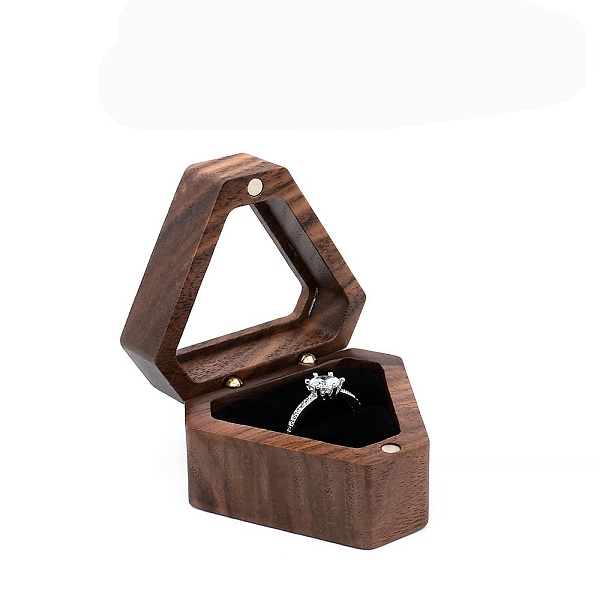 PandaHall Triangle Wood Ring Display Box, Magnetic Jewelry Portable Storage Ring Case with Visible Winbow and Velvet Inside, Black...
PandaHall Triangle Wood Ring Display Box, Magnetic Jewelry Portable Storage Ring Case with Visible Winbow and Velvet Inside, Black...