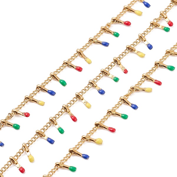 PandaHall Ion Plating(IP) 304 Stainless Steel Enamel Curb Chains, with Card Paper, Unwelded, Real 24K Gold Plated, 6.5x1.5x1mm 304 Stainless...
PandaHall Ion Plating(IP) 304 Stainless Steel Enamel Curb Chains, with Card Paper, Unwelded, Real 24K Gold Plated, 6.5x1.5x1mm 304 Stainless...