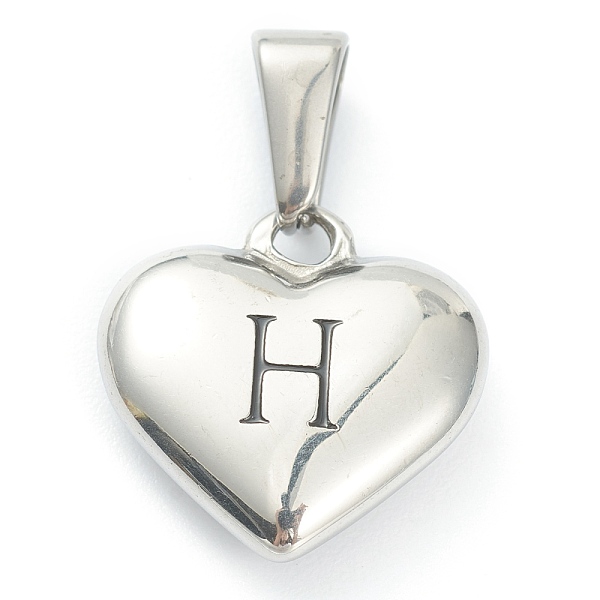 PandaHall 304 Stainless Steel Pendants, Heart with Black Letter, Stainless Steel Color, Letter.H, 16x16x4.5mm, Hole: 7x3mm 304 Stainless...
PandaHall 304 Stainless Steel Pendants, Heart with Black Letter, Stainless Steel Color, Letter.H, 16x16x4.5mm, Hole: 7x3mm 304 Stainless...