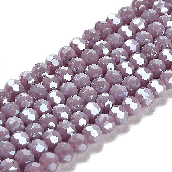 PandaHall Electroplate Opaque Glass Beads Strands, Faceted(32 Facets), Pearl Luster Plated, Round, Old Rose, 6mm, Hole: 1mm, about...
PandaHall Electroplate Opaque Glass Beads Strands, Faceted(32 Facets), Pearl Luster Plated, Round, Old Rose, 6mm, Hole: 1mm, about...