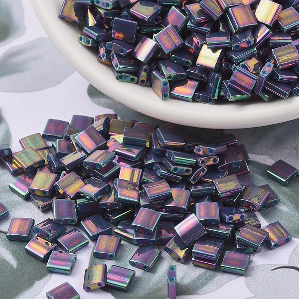 PandaHall MIYUKI TILA Beads, Japanese Seed Beads, 2-Hole, (TL1898) Opaque Purple Gray Rainbow, 5x5x1.9mm, Hole: 0.8mm, about 118pcs/10g...
PandaHall MIYUKI TILA Beads, Japanese Seed Beads, 2-Hole, (TL1898) Opaque Purple Gray Rainbow, 5x5x1.9mm, Hole: 0.8mm, about 118pcs/10g...