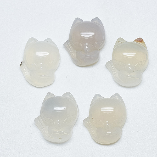 PandaHall Natural White Agate Pendants, Fox, 22.5~23x19~20x8.5~9.5mm, Hole: 1mm Natural Agate Fox
PandaHall Natural White Agate Pendants, Fox, 22.5~23x19~20x8.5~9.5mm, Hole: 1mm Natural Agate Fox