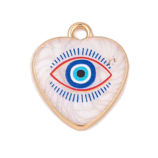 PandaHall Alloy Enamel Pendants, Golden, Heart with Evil Eye Charm, Pink, 18x16x3mm, Hole: 2mm Alloy+Enamel Heart Pink
PandaHall Alloy Enamel Pendants, Golden, Heart with Evil Eye Charm, Pink, 18x16x3mm, Hole: 2mm Alloy+Enamel Heart Pink