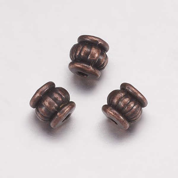 PandaHall Tibetan Style Beads, Cadmium Free & Nickel Free & Lead Free, Barrel, Red Copper, 5x5x5mm, Hole: 1.5mm Alloy Lantern
PandaHall Tibetan Style Beads, Cadmium Free & Nickel Free & Lead Free, Barrel, Red Copper, 5x5x5mm, Hole: 1.5mm Alloy Lantern