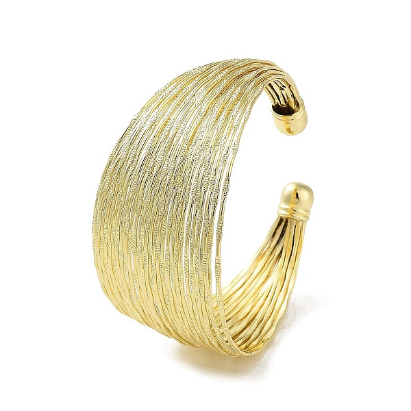 PandaHall Brass Multi Lines Cuff Bangles, Long-Lasting Plated, Lead Free & Cadmium Free, Real 18K Gold Plated, Inner Diameter: 2-1/4 inch...
PandaHall Brass Multi Lines Cuff Bangles, Long-Lasting Plated, Lead Free & Cadmium Free, Real 18K Gold Plated, Inner Diameter: 2-1/4 inch...