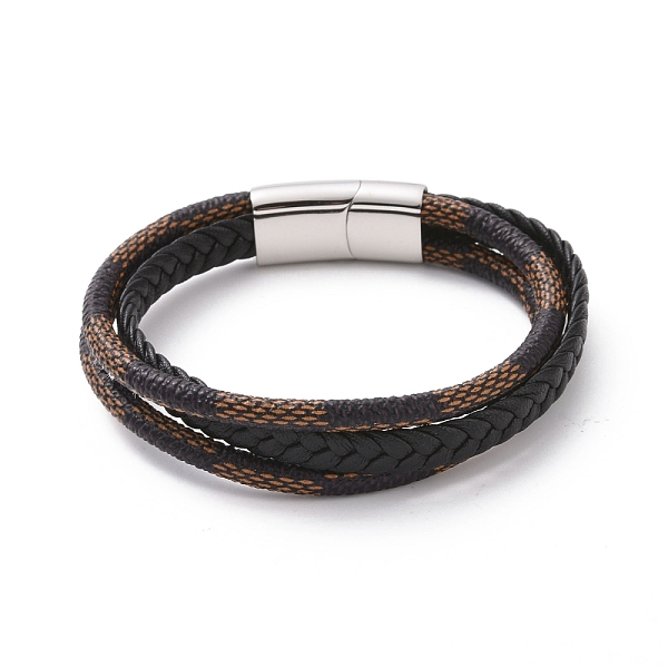 PandaHall Microfiber Braided Cord Triple-strand Bracelet with 304 Stainless Steel Magnetic Clasps, Punk Wristband for Men Women, Stainless...
PandaHall Microfiber Braided Cord Triple-strand Bracelet with 304 Stainless Steel Magnetic Clasps, Punk Wristband for Men Women, Stainless...