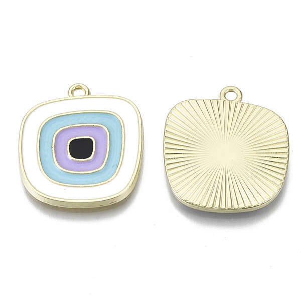 PandaHall Alloy Enamel Pendants, Cadmium Free & Lead Free, Light Gold, Square Vortex, Creamy White, 25x22x2mm, Hole: 1.8mm Alloy+Enamel...
PandaHall Alloy Enamel Pendants, Cadmium Free & Lead Free, Light Gold, Square Vortex, Creamy White, 25x22x2mm, Hole: 1.8mm Alloy+Enamel...