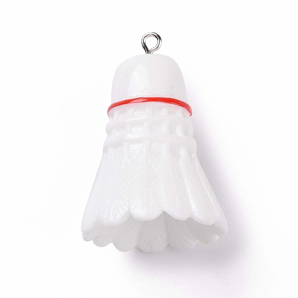 PandaHall Sport Ball Theme Opaque Resin Pendants, Badminton Charms, with Platinum Plated Iron Loops, White, 37.5x26mm, Hole: 2mm Iron+Resin...
PandaHall Sport Ball Theme Opaque Resin Pendants, Badminton Charms, with Platinum Plated Iron Loops, White, 37.5x26mm, Hole: 2mm Iron+Resin...