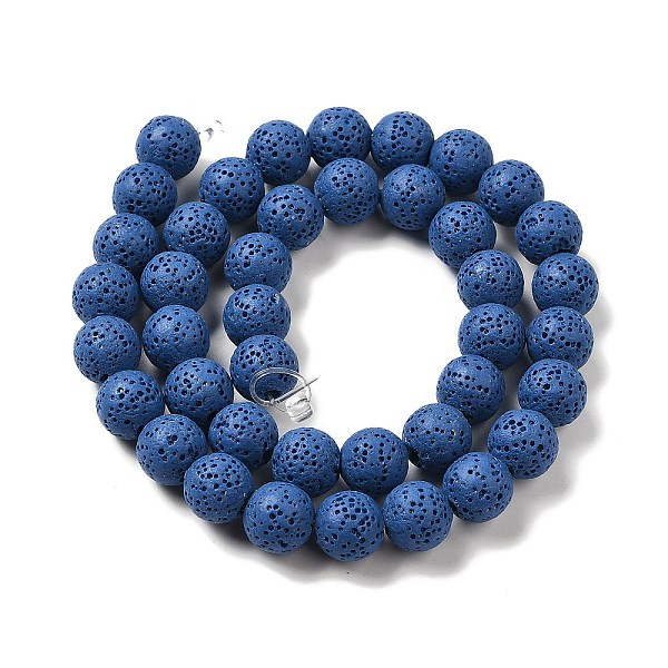 PandaHall Natural Lava Rock Bead Strands, Dyed, Round, Royal Blue, 8mm, Hole: about 2mm, about 52pcs/strand, 15.5 inch Lava Rock Round Blue
PandaHall Natural Lava Rock Bead Strands, Dyed, Round, Royal Blue, 8mm, Hole: about 2mm, about 52pcs/strand, 15.5 inch Lava Rock Round Blue
