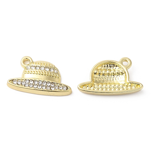 PandaHall Alloy Rhinestone Pendants, Hat Charms, Golden, 11x19x3mm, Hole: 1.5mm Alloy+Rhinestone Hat Clear
PandaHall Alloy Rhinestone Pendants, Hat Charms, Golden, 11x19x3mm, Hole: 1.5mm Alloy+Rhinestone Hat Clear