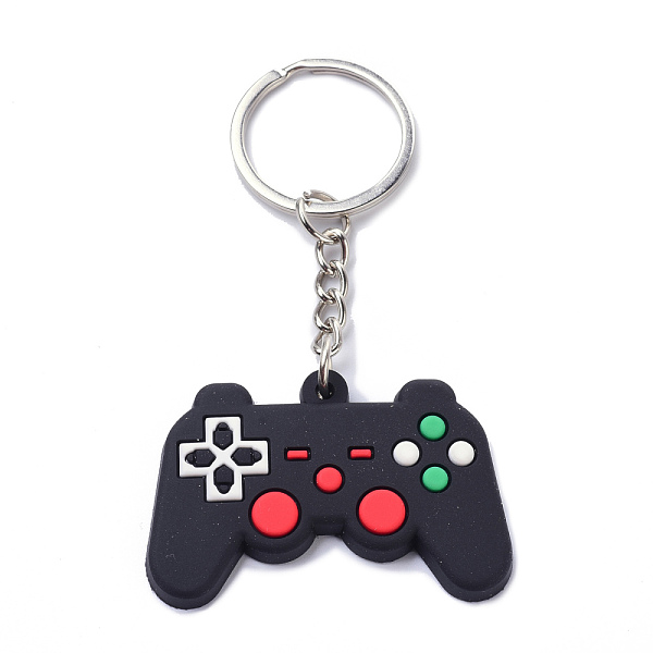 PandaHall PVC Game Controller Keychain, with Platinum Iron Ring Findings, Black, 8.05cm Plastic Others Black
PandaHall PVC Game Controller Keychain, with Platinum Iron Ring Findings, Black, 8.05cm Plastic Others Black
