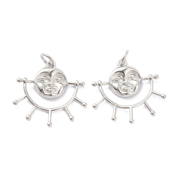 PandaHall Brass Charms, with Jump Ring, Long-Lasting Plated, Sun with Face, Real Platinum Plated, 20~21x22x3mm, Jump Ring: 5x1mm, 3.5mm...
PandaHall Brass Charms, with Jump Ring, Long-Lasting Plated, Sun with Face, Real Platinum Plated, 20~21x22x3mm, Jump Ring: 5x1mm, 3.5mm...
