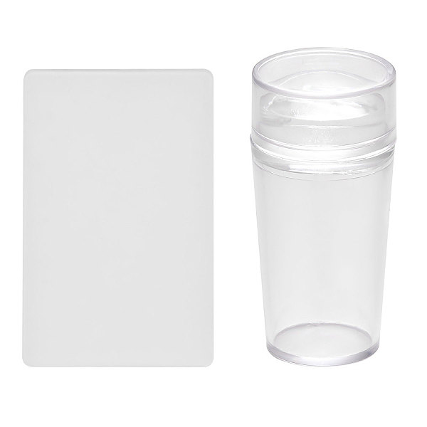 PandaHall Silicone Nail Art Seal Stamp and Scraper Set, with Cap, Nail Printing Template Tool, Clear, Seal Stamp: 60x31mm, Scraper: 85x54mm...
PandaHall Silicone Nail Art Seal Stamp and Scraper Set, with Cap, Nail Printing Template Tool, Clear, Seal Stamp: 60x31mm, Scraper: 85x54mm...