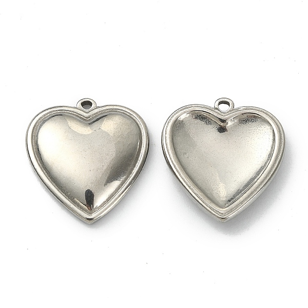 PandaHall 304 Stainless Steel Pendants, Heart Charm, Stainless Steel Color, 16.4x15x2.8mm, Hole: 1mm 304 Stainless Steel Heart
PandaHall 304 Stainless Steel Pendants, Heart Charm, Stainless Steel Color, 16.4x15x2.8mm, Hole: 1mm 304 Stainless Steel Heart