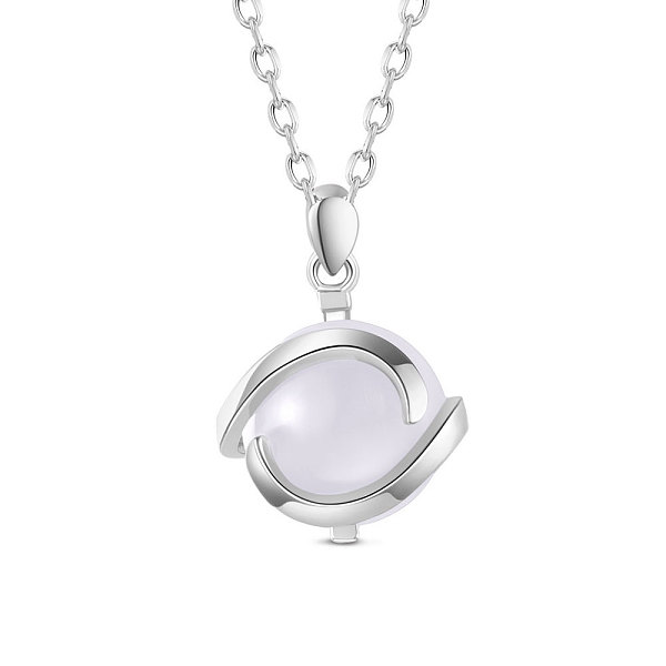 PandaHall SHEGRACE Rhodium Plated 925 Sterling Silver Pendant Necklace, with Opal, Round, White, Platinum, 17.72 inch(45cm) Sterling Silver...
PandaHall SHEGRACE Rhodium Plated 925 Sterling Silver Pendant Necklace, with Opal, Round, White, Platinum, 17.72 inch(45cm) Sterling Silver...
