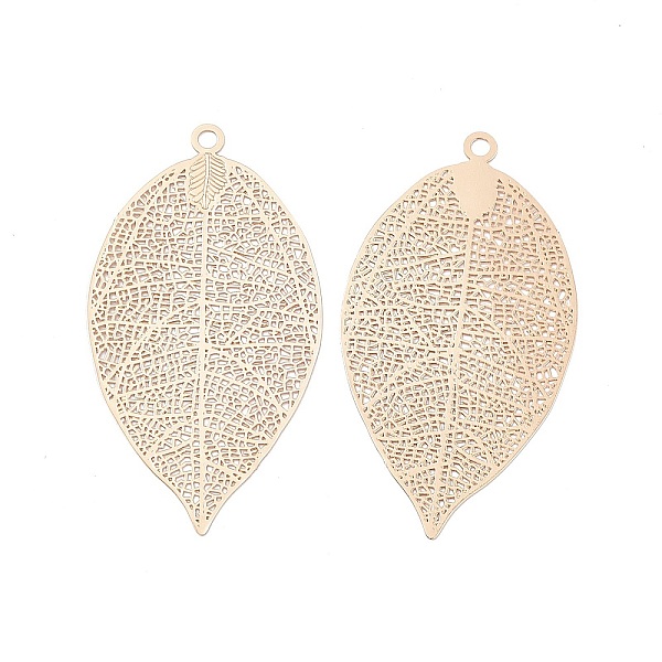 PandaHall Brass Filigree Big Pendants, Etched Metal Embellishments, Long-Lasting Plated, Leaf, Light Gold, 49x26.5x0.3mm, Hole: 2mm Brass...
PandaHall Brass Filigree Big Pendants, Etched Metal Embellishments, Long-Lasting Plated, Leaf, Light Gold, 49x26.5x0.3mm, Hole: 2mm Brass...