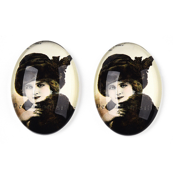 PandaHall Glass Cabochons, with European Style Pattern, Oval, Black, 25x18x6mm Glass Oval Black
PandaHall Glass Cabochons, with European Style Pattern, Oval, Black, 25x18x6mm Glass Oval Black